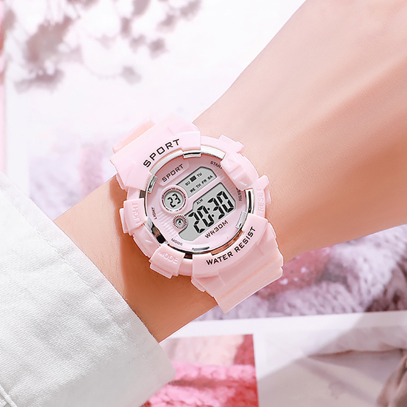 Smartwatch Watches For Girls - Mode kinderhorloges Lichtgevend waterdicht sport digitaal