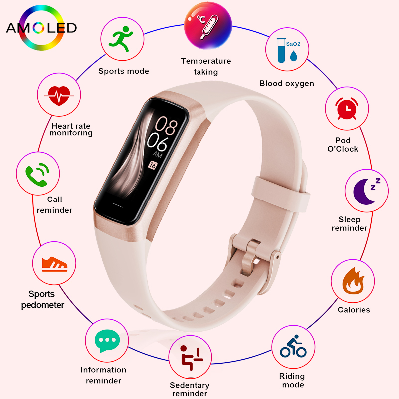 Watches Ladies Smartwatch - Foxbox Smart Watch Heren Mode Dames