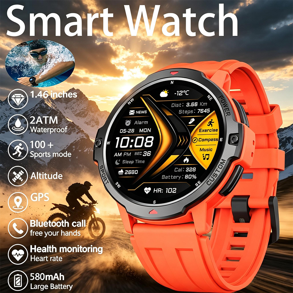 Timex Watches Smartwatch - NIEUWE 6-As Gyroscoop Militaire GPS Smartwatch