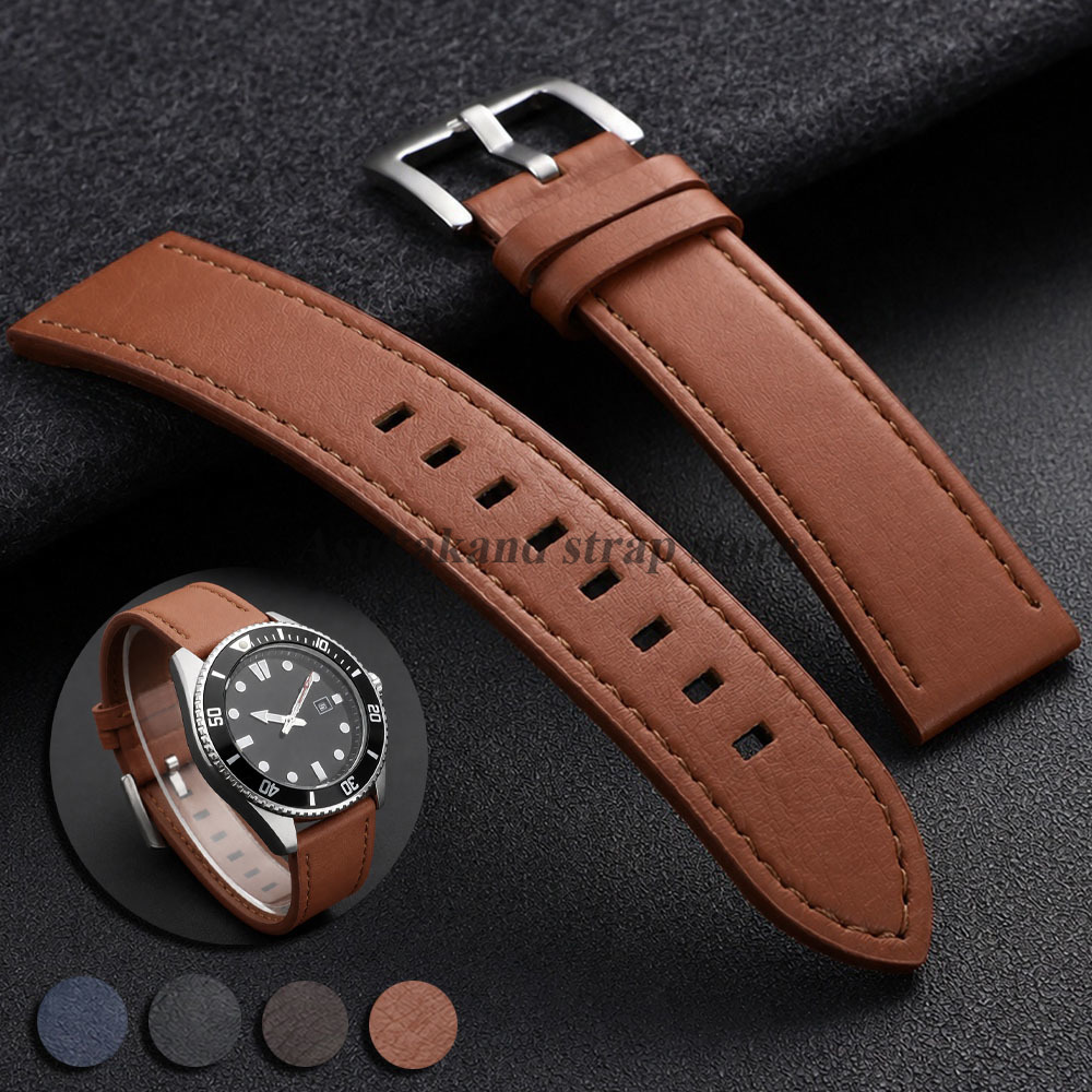 Watches Rolex Smartwatch - Gestikte leren horlogeband, universele bandjes van