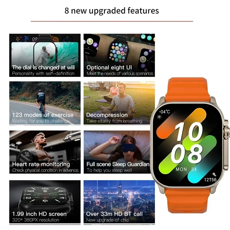 Nieuwe Watch T10 Ultra Smartwa - Smartwatch Watches For Girls recensie en prijs