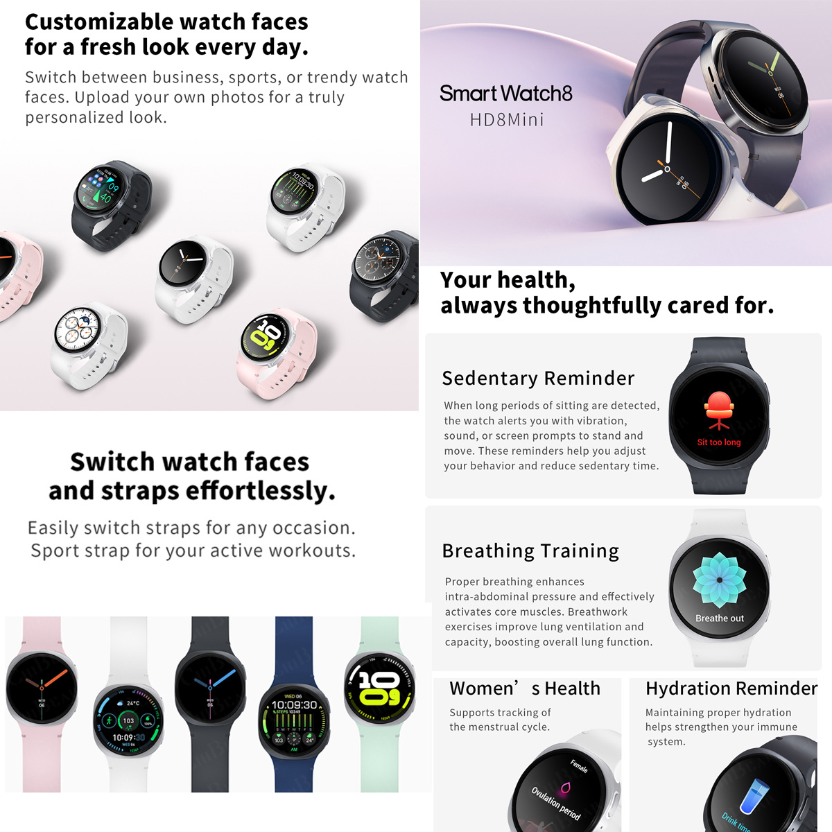 2026 Nieuwe Horloges 8 Mini GP - Smartwatch Watches For Women With Gps recensie en prijs