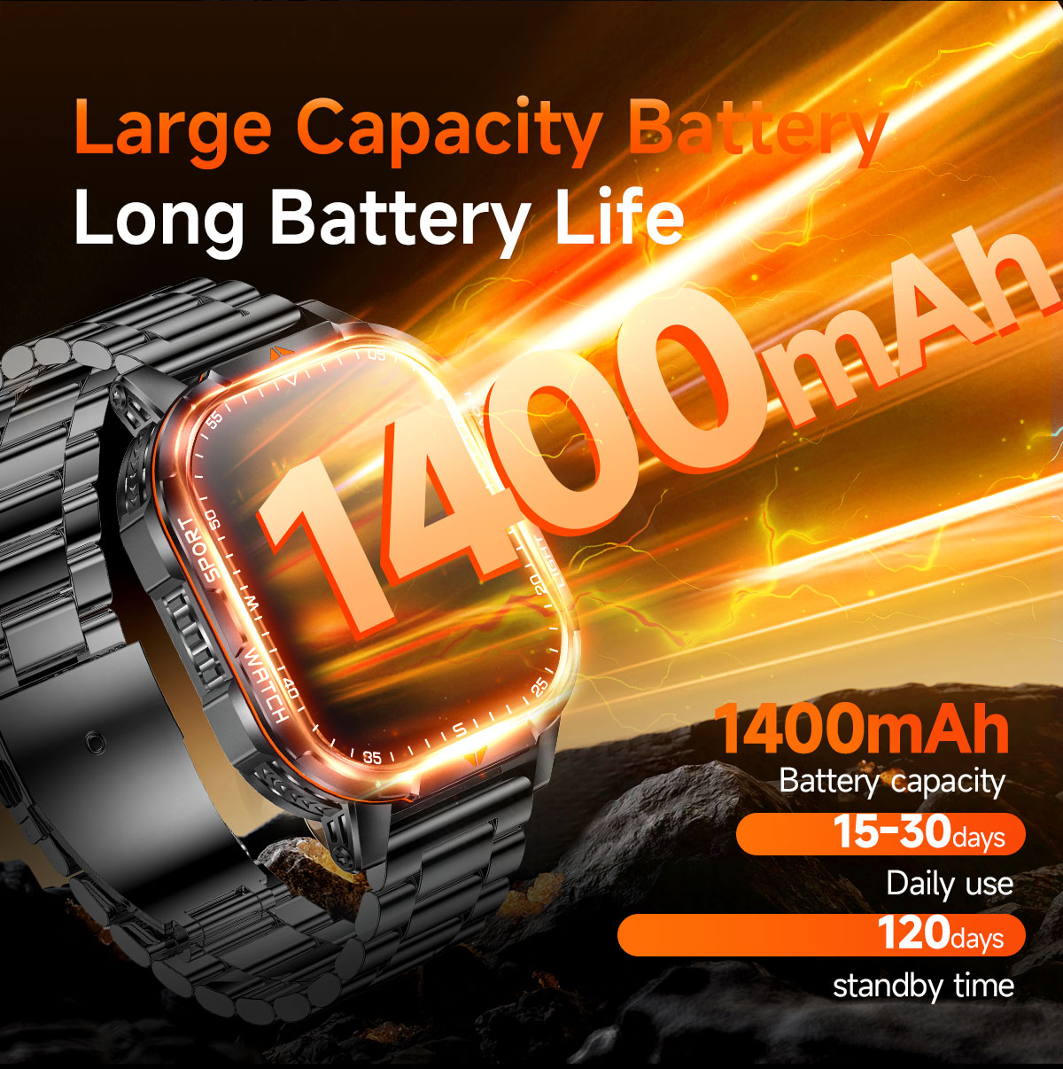 2026 Nieuwe 1400mAh Super Grot - Smartwatch Watches For Women With Gps recensie en prijs