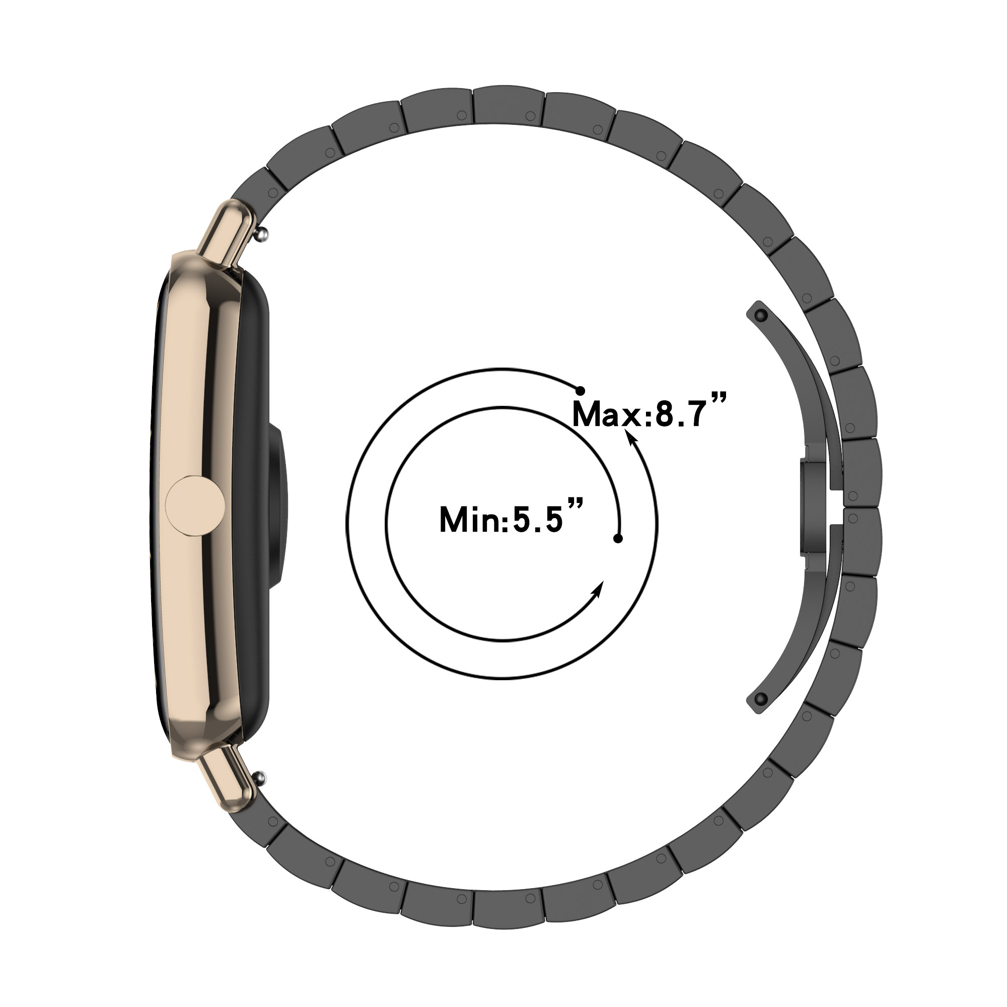 16mm roestvrijstalen polsband  - Timex Watches Smartwatch recensie en prijs