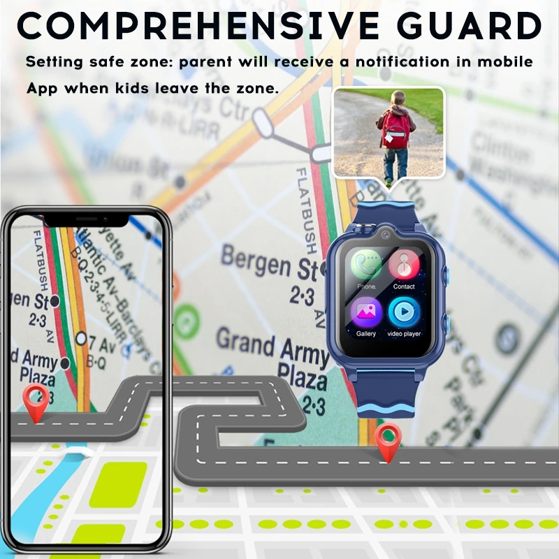 Yoateo Smart Watch Kids 4G KT1 - Smartwatch Watches For Kids With Gps recensie en prijs