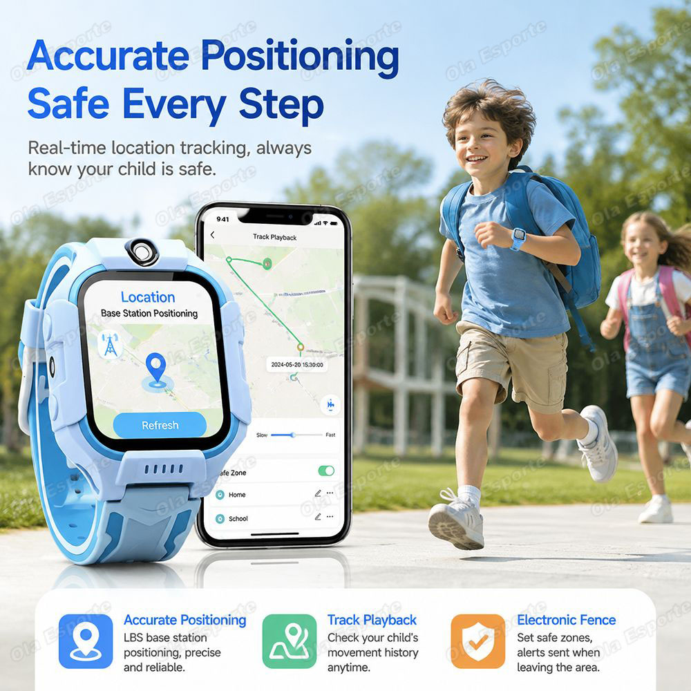 2027 Nieuw 2G/5G Kinder Smartw - Smartwatch Watches For Kids With Gps recensie en prijs