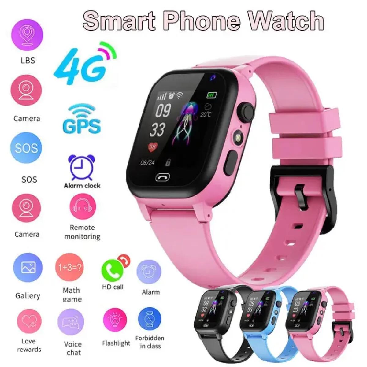 Kinderen Smart Watch 4G Multif - Smartwatch Watches For Kids With Gps recensie en prijs