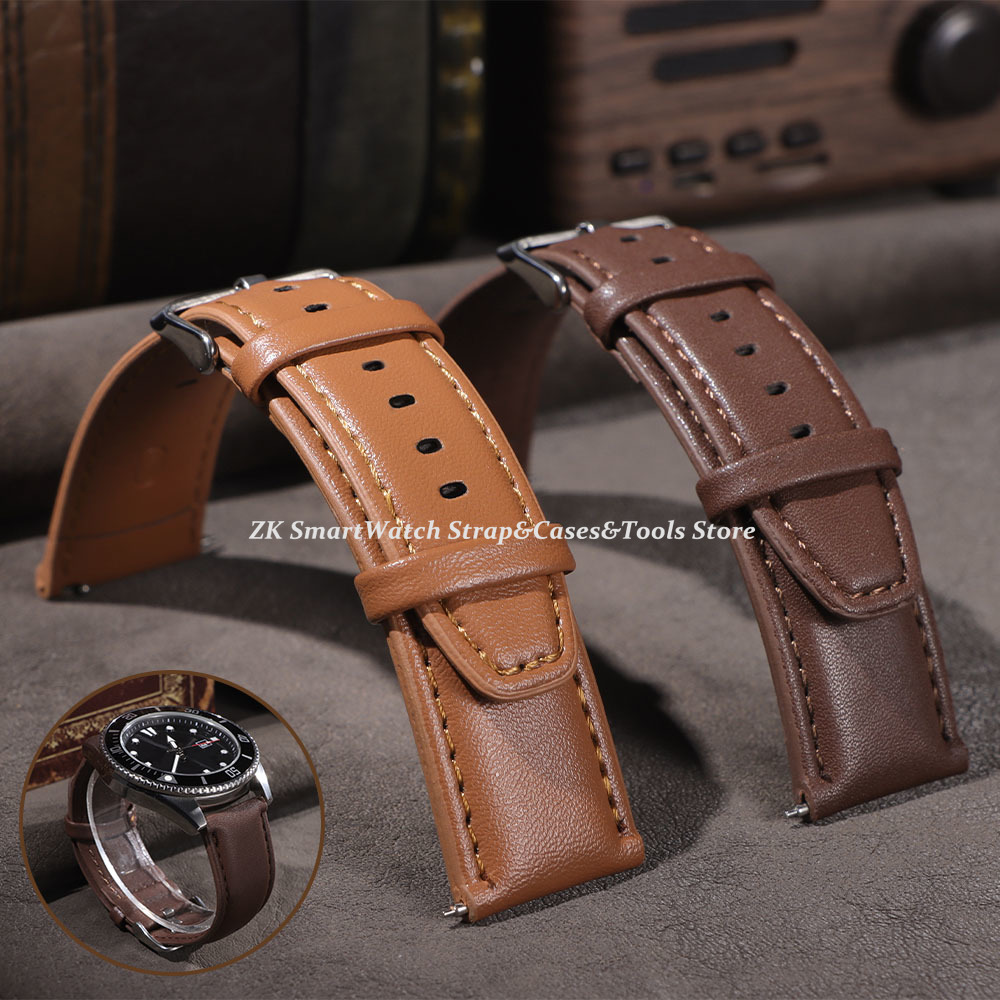 Lederen horlogeband 22 mm voor - Smartwatch Vintage Watches For Women recensie en prijs