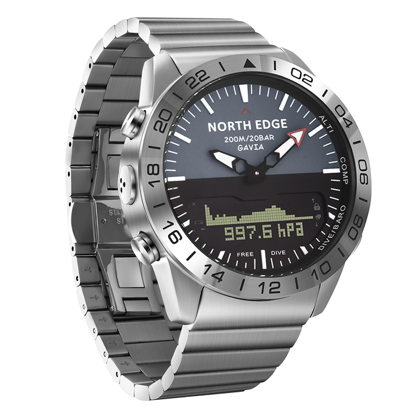 NORTH EDGE GAVIA2 Heren Duikho - Altimeter Compass Watch recensie en prijs