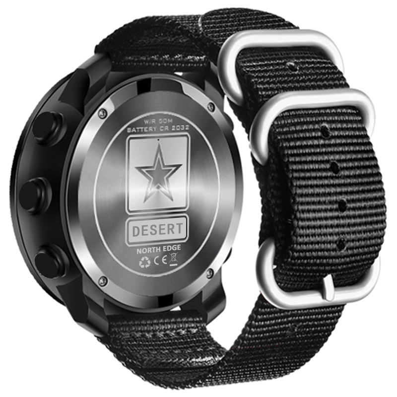 NORTH EDGE DESERT Mannen Digit - Altimeter Compass Watch recensie en prijs