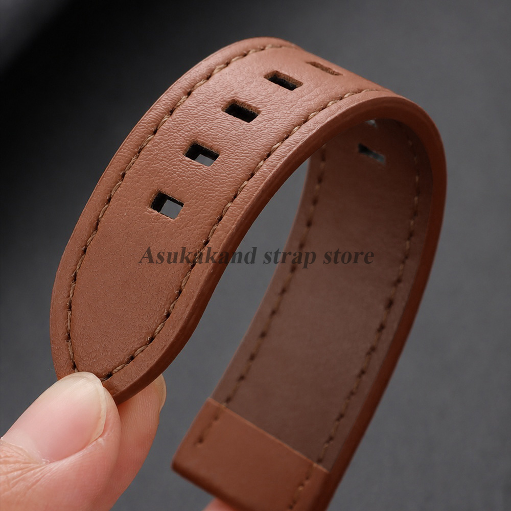 Gestikte leren horlogeband, un - Watches Rolex Smartwatch recensie en prijs