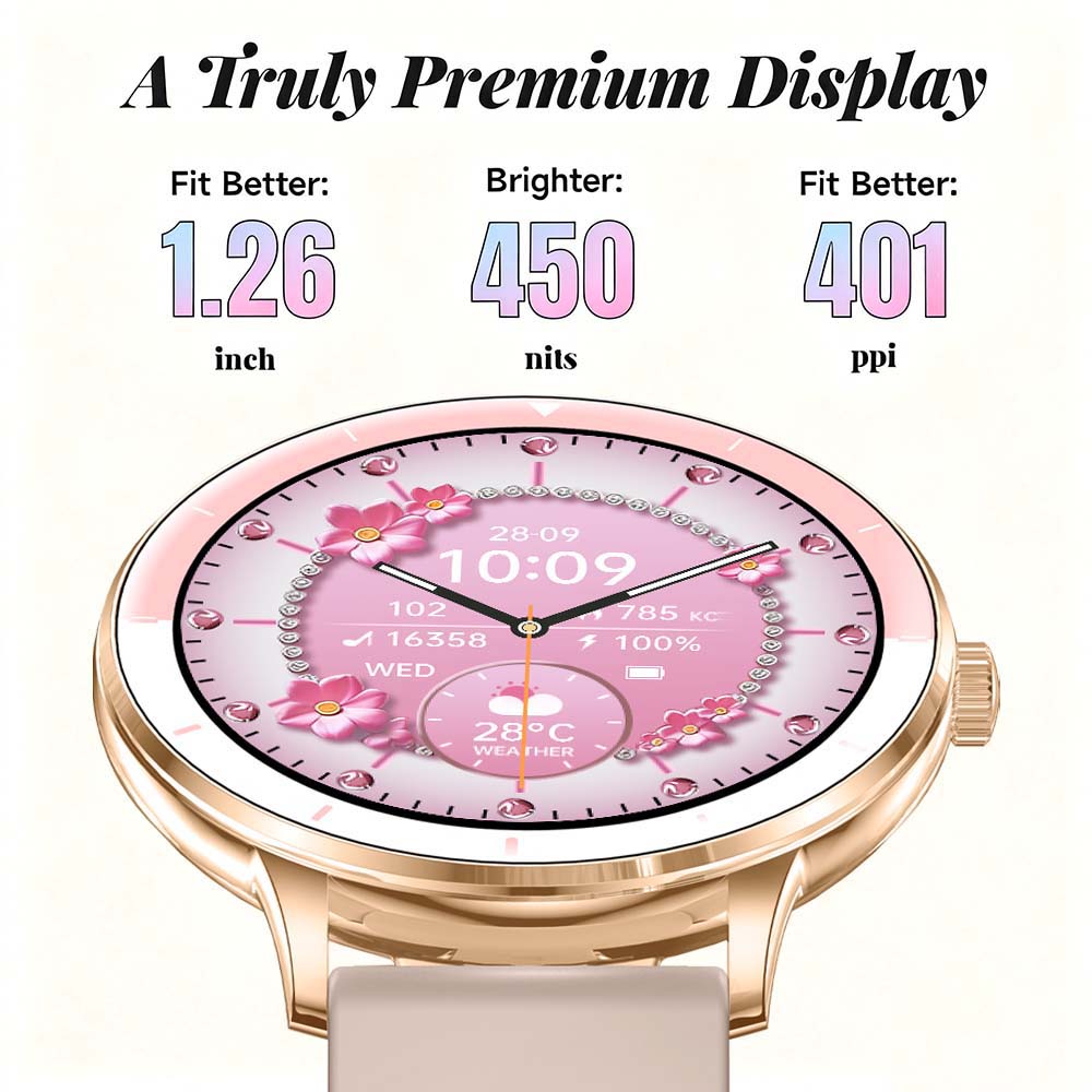 Dames Smartwatch 1.26 Inch HD  - Watches Ladies Smartwatch recensie en prijs