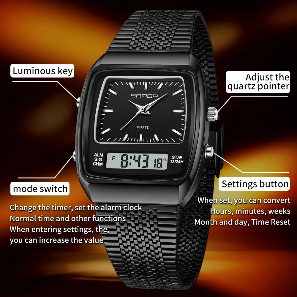 SANDA Horloges Heren Waterdich - Timex Watches Smartwatch recensie en prijs