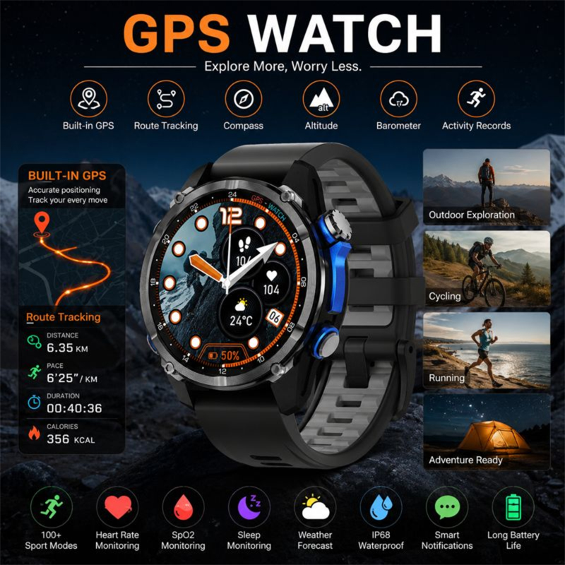 HD350 Pro Militaire kwaliteit  - Altimeter Compass Watch recensie en prijs