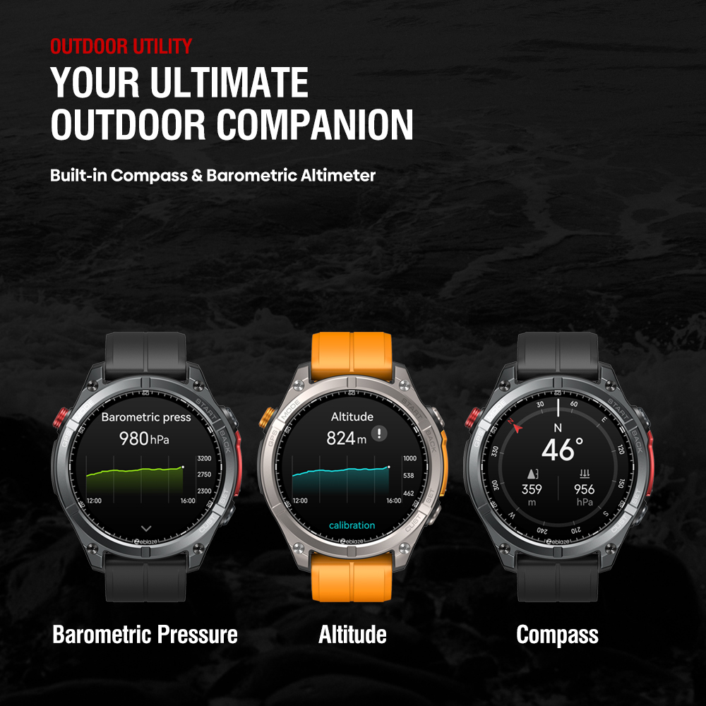 NIEUW Zeblaze Stratos 4 GPS Sm - Altimeter Compass Watch recensie en prijs