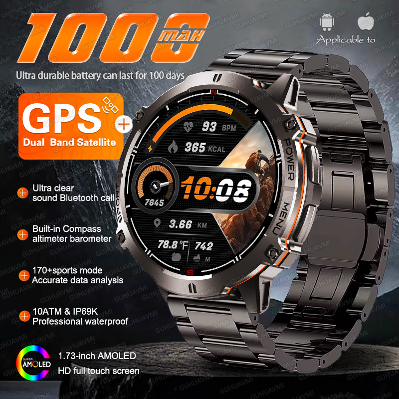 NIEUWE TANK X3 Militaire 1000m - Altimeter Compass Watch recensie en prijs