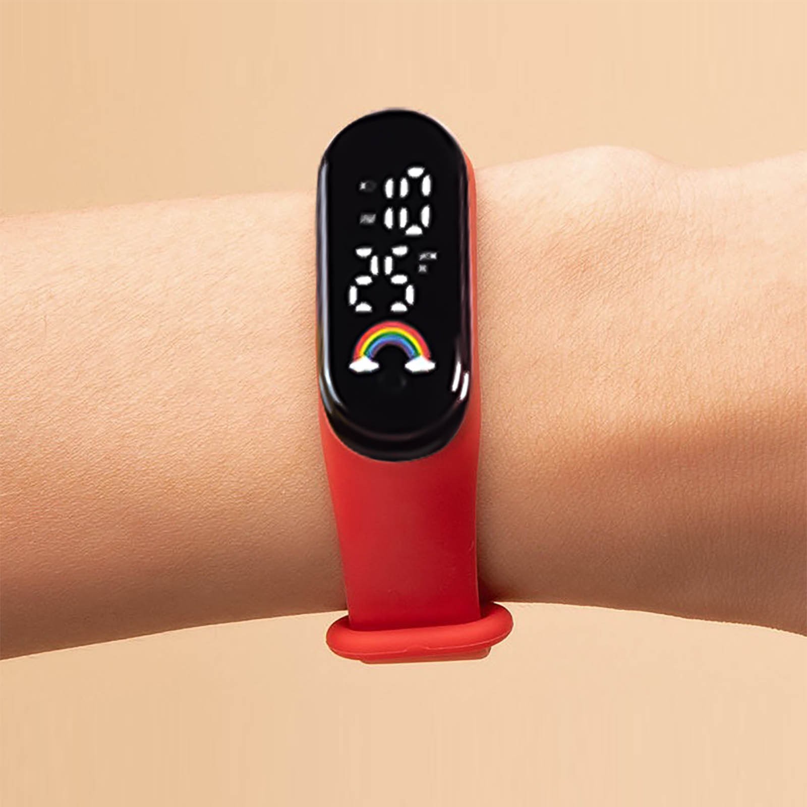 Veelkleurige kinderen slimme h - Smartwatch Digital Watches For Kid Girl recensie en prijs