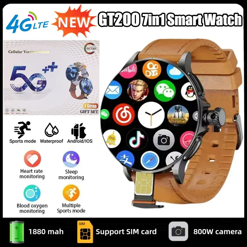 GT200 5G Smartwatch, 1,95 inch - Smartwatch Watches For Women With Gps recensie en prijs