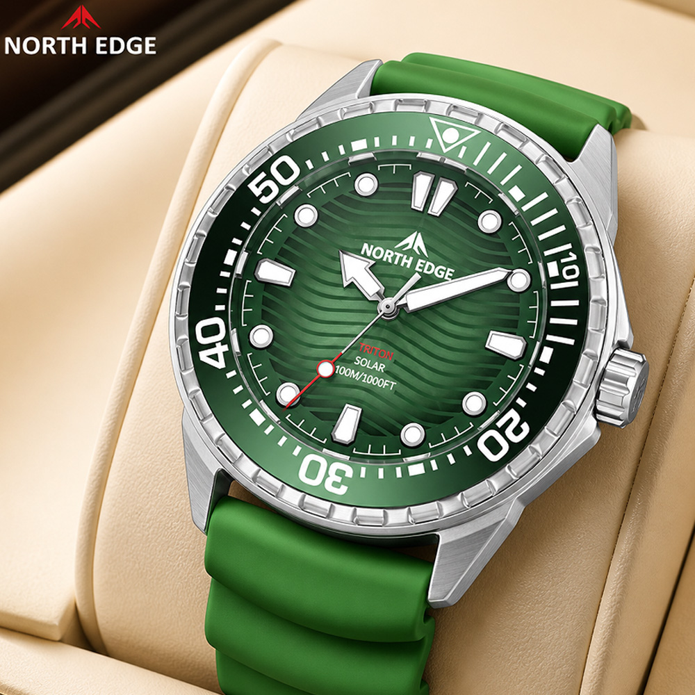 NORTH EDGE TRITON Solar Dive W - Altimeter Compass Watch recensie en prijs