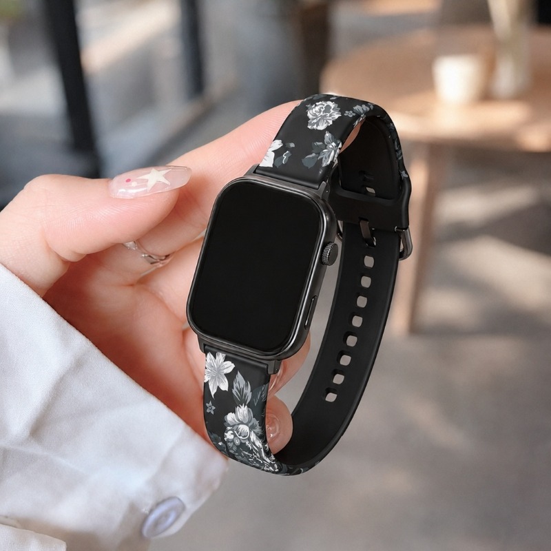 Vintage bloemenprint zachte si - Smartwatch Vintage Watches For Women recensie en prijs