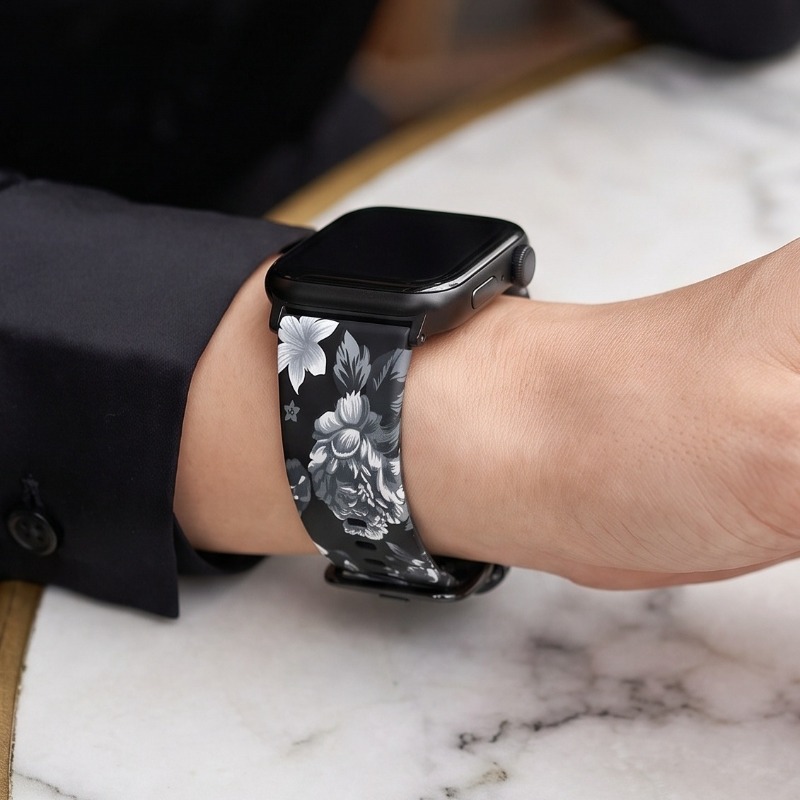 Vintage bloemenprint zachte si - Smartwatch Vintage Watches For Women recensie en prijs