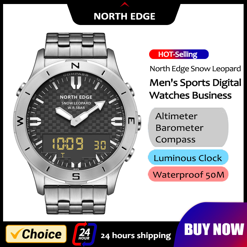 NORTH EDGE Heren Sport Digitaa - Altimeter Compass Watch recensie en prijs